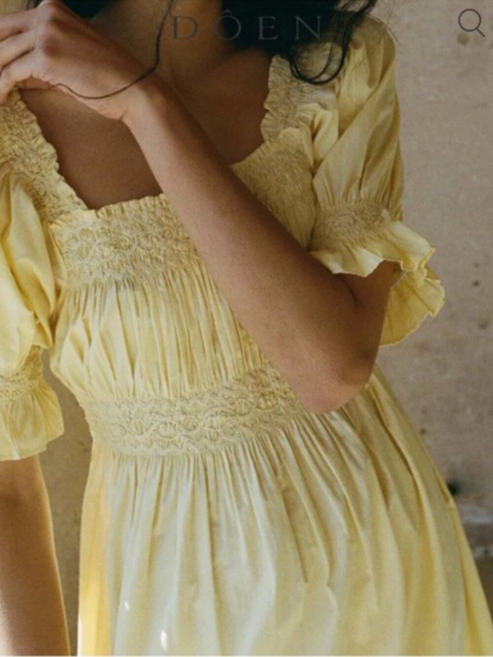 DÔEN Net Sustain Eclipse Embroidered Organic Cotton- Poplin Midi Dress - Picture 2 of 12